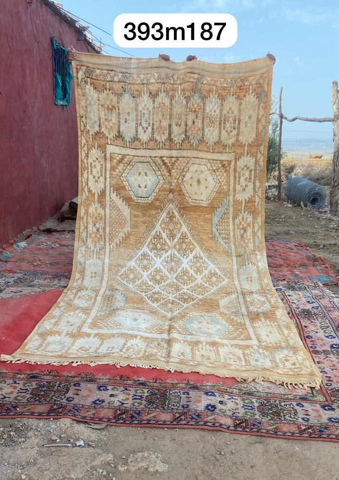 Vintage Moroccan Rug - Golden Hour