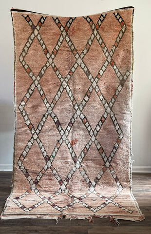 Vintage Moroccan Rug - Cross My Heart
