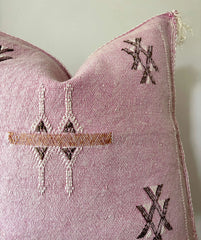 Cactus Silk Cushion Cover Pink