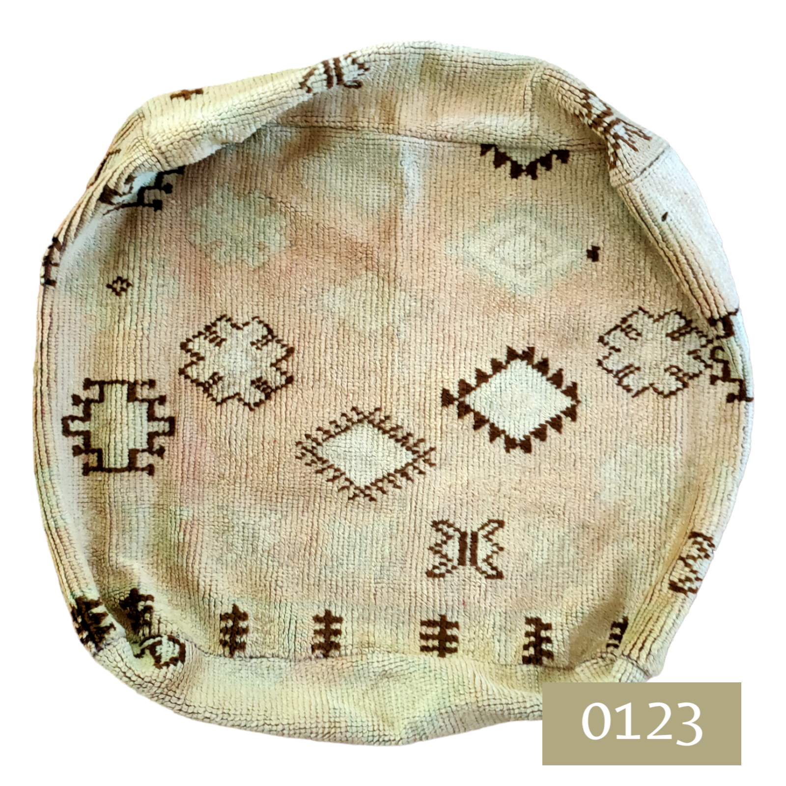 Moroccan Vintage Floor Cushion Pouf Square