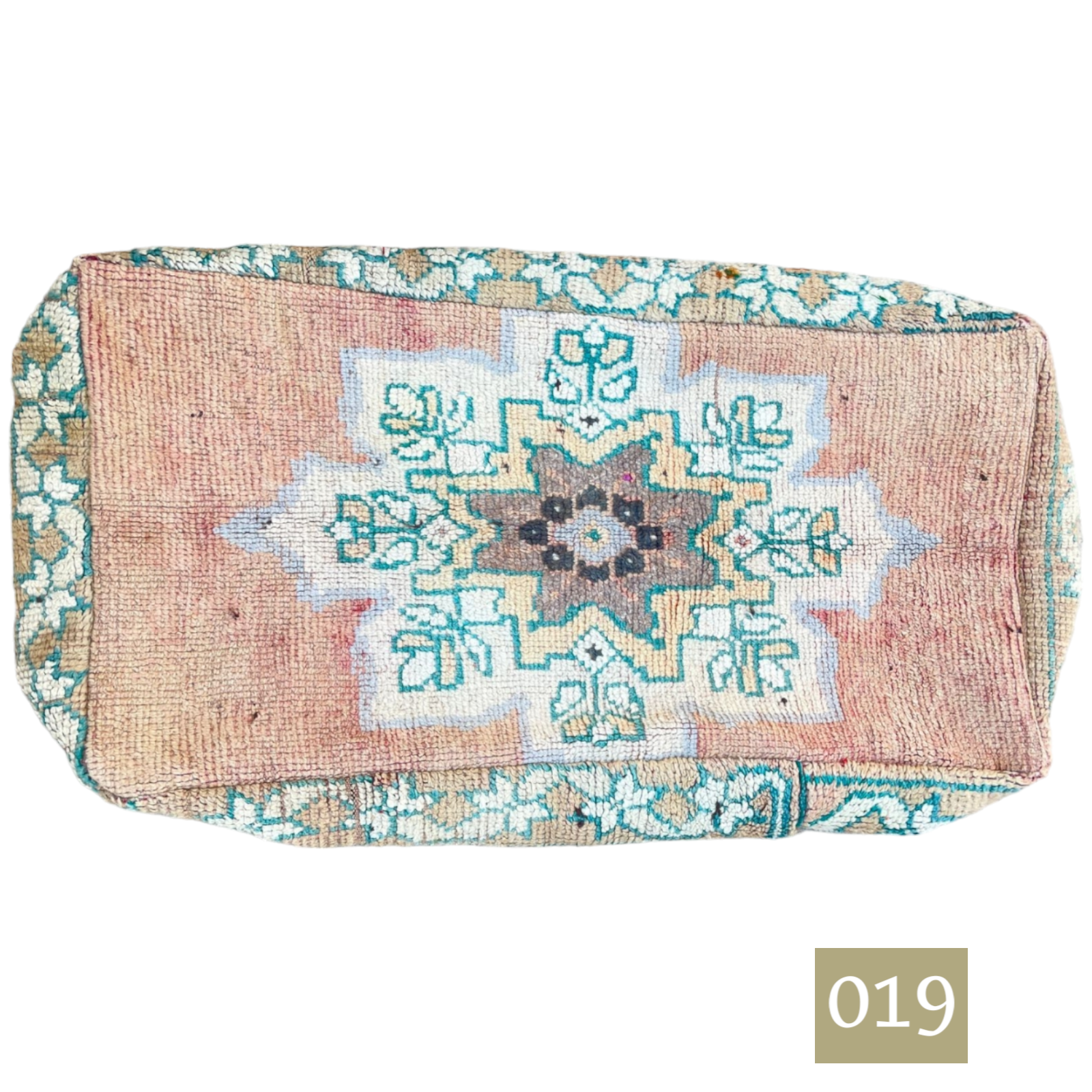 Moroccan Vintage Floor Cushion Pouf Large Rectangle