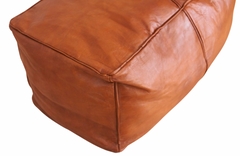 Large Rectangle Leather Ottoman Footstool