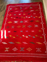Kilim Rug - Red -245cm x 140cm