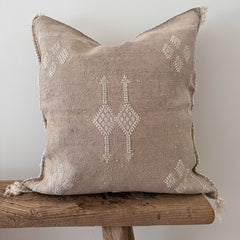 Cactus Silk Cushion Cover Oat