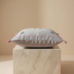 Cactus Silk Cushion Cover Grey Blue