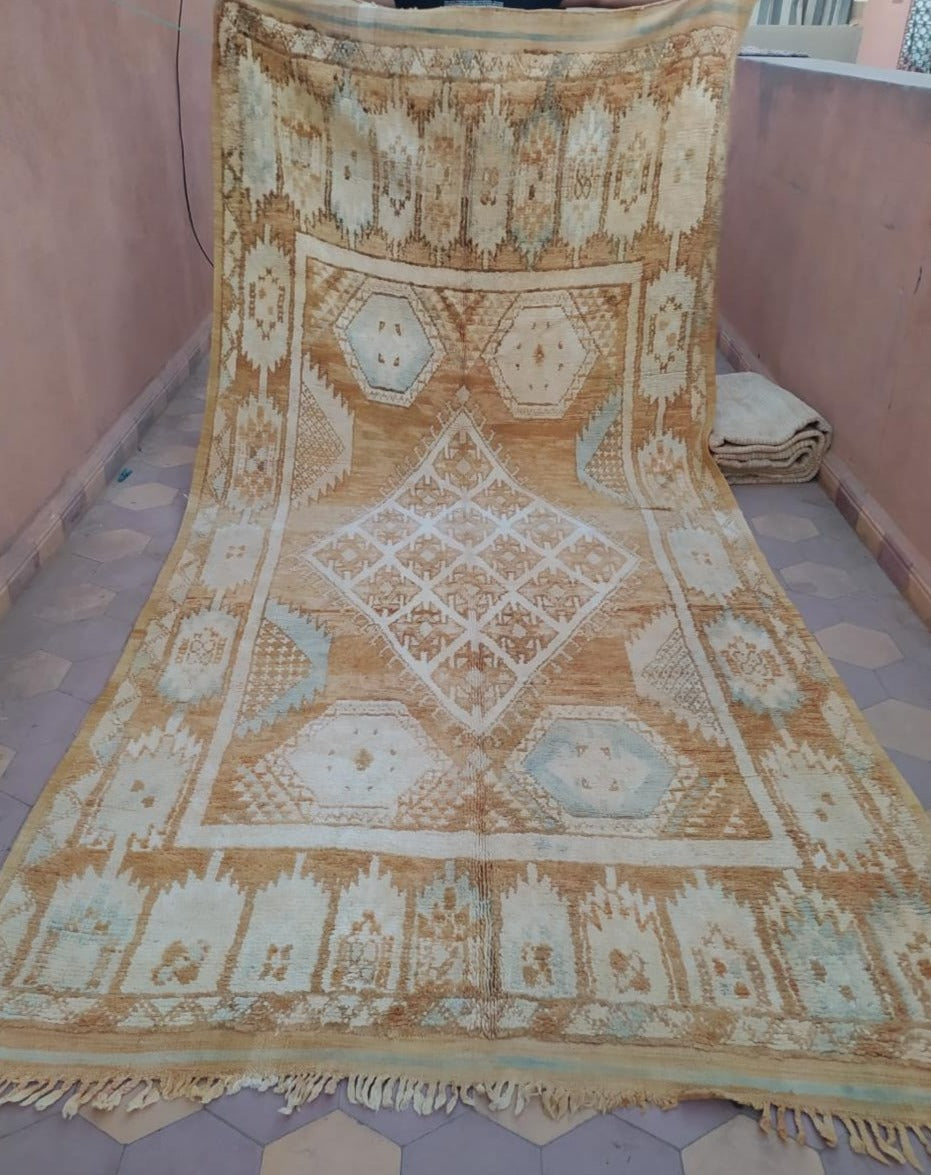 Vintage Moroccan Rug - Golden Hour