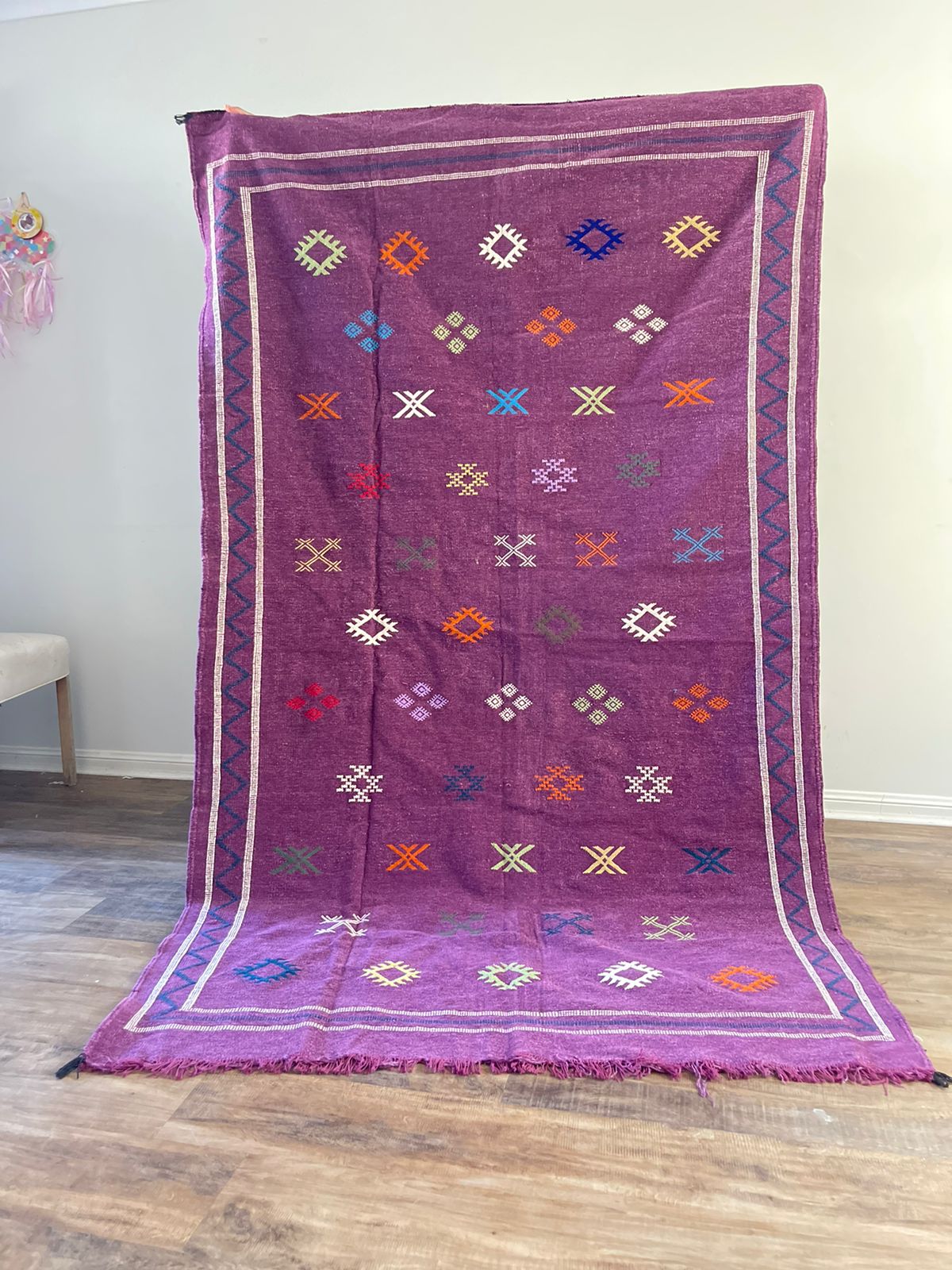 Kilim Rug - Purple - 245cm x 140cm