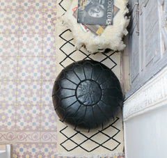 Ottoman Pouf Leather
