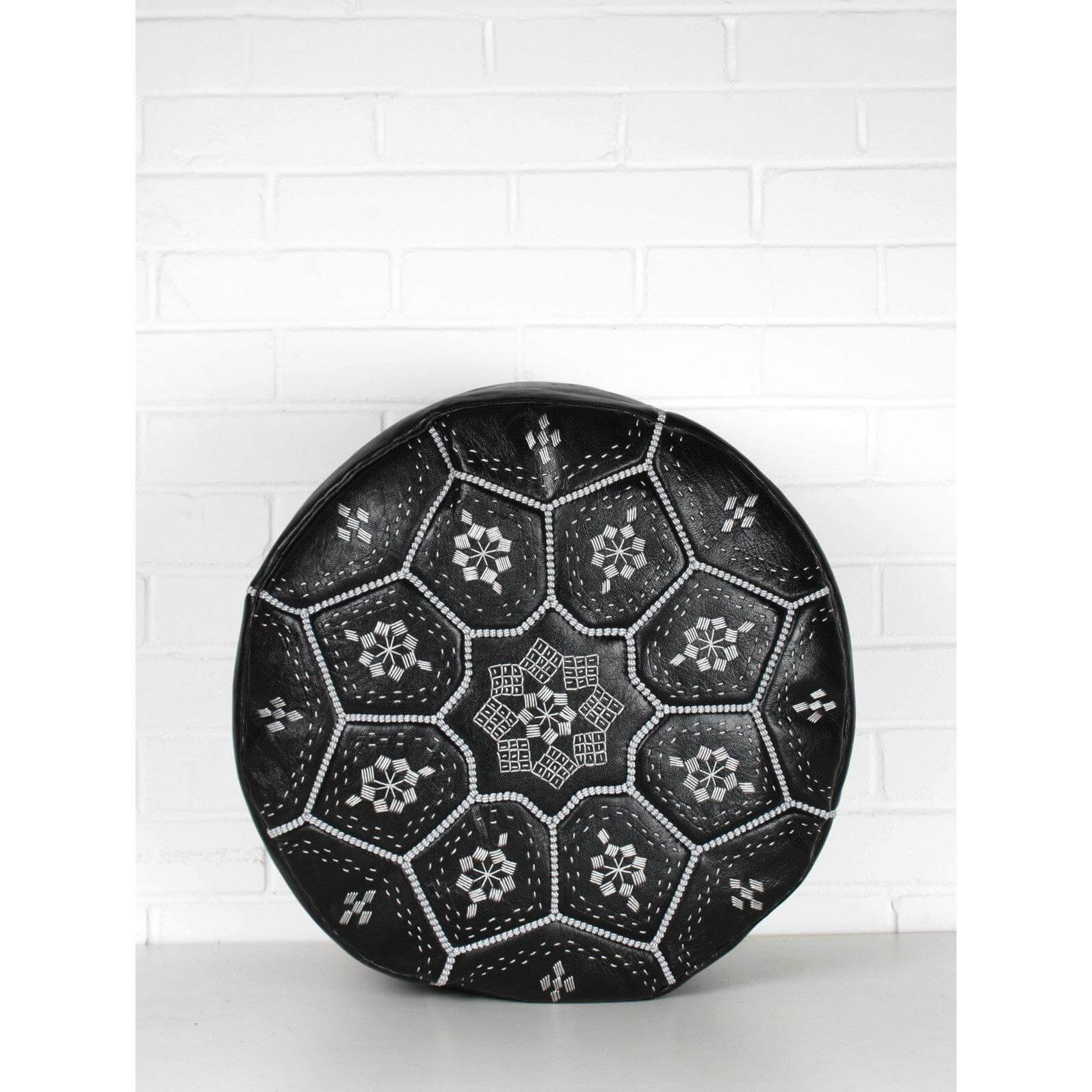 Full Embroidery Black Moroccan