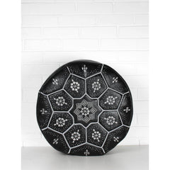 Full Embroidery Black Moroccan