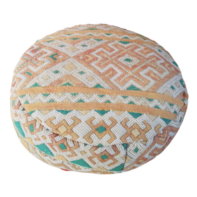 Moroccan Vintage Floor Cushion Round