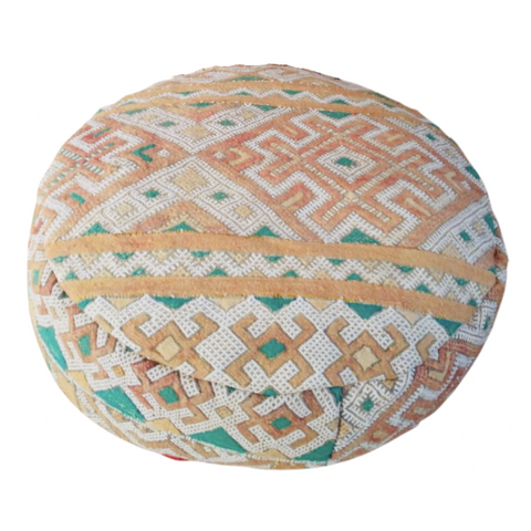 Moroccan Vintage Floor Cushion Round