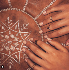 Tan Brown Moroccan Pouf 