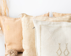 Cactus Silk Cushion Cover Light Brown