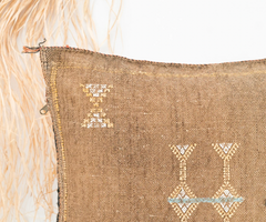 Cactus Silk Cushion Cover Light Brown