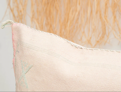Cactus Silk Cushion Cover Light Pink