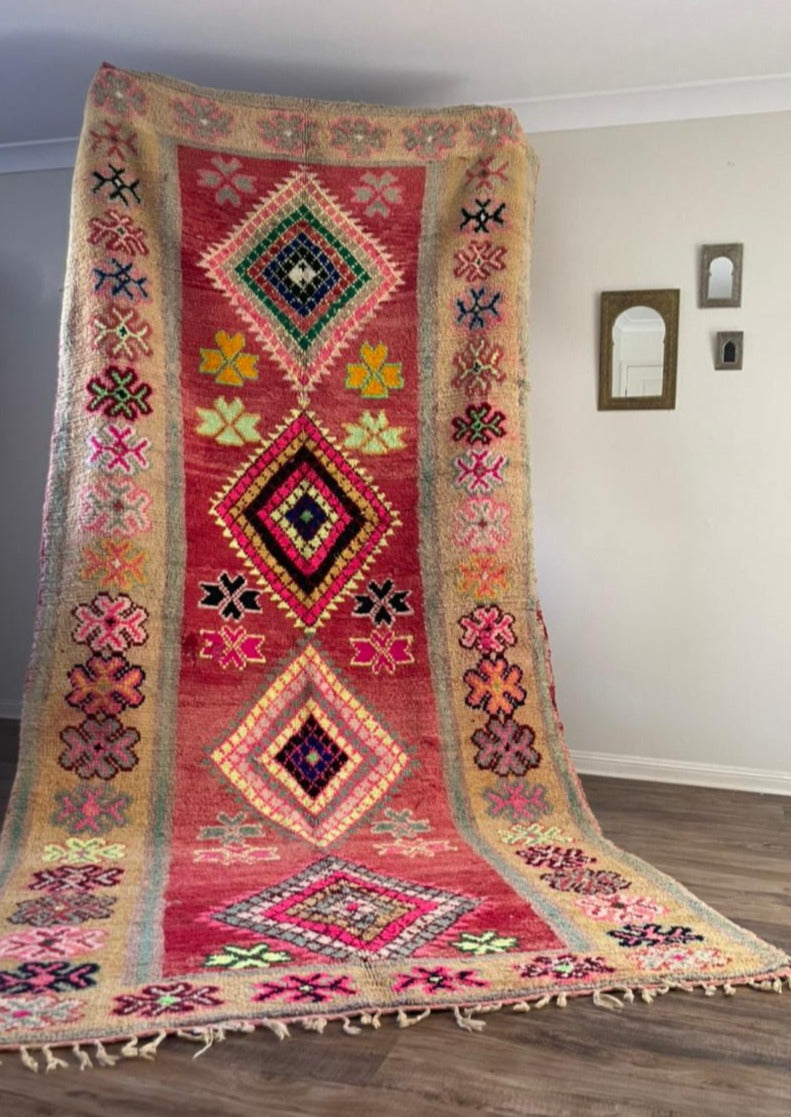 Vintage Boujaad Moroccan rug - 315cm x 160cm - Layoune