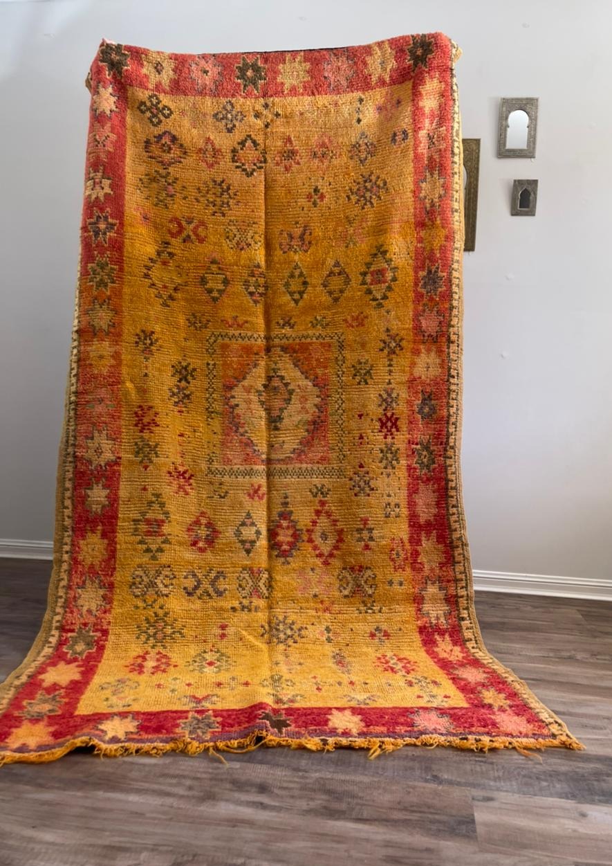 Vintage Boujaad Moroccan Rug -245cm x 130cm - Medina